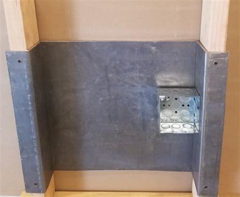 lead wrap for electrical boxes|retrofit lead lined shielding.